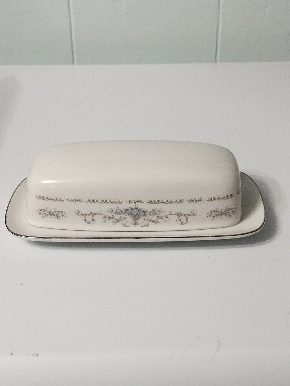 Diane Fine Porcelain China Butter Dish